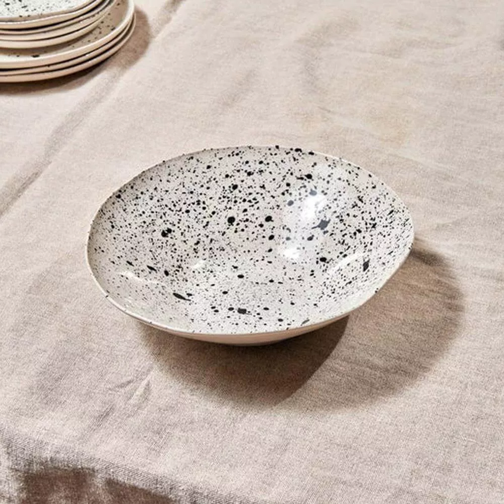 Nkuku Ama Serving Bowl Splatter Small